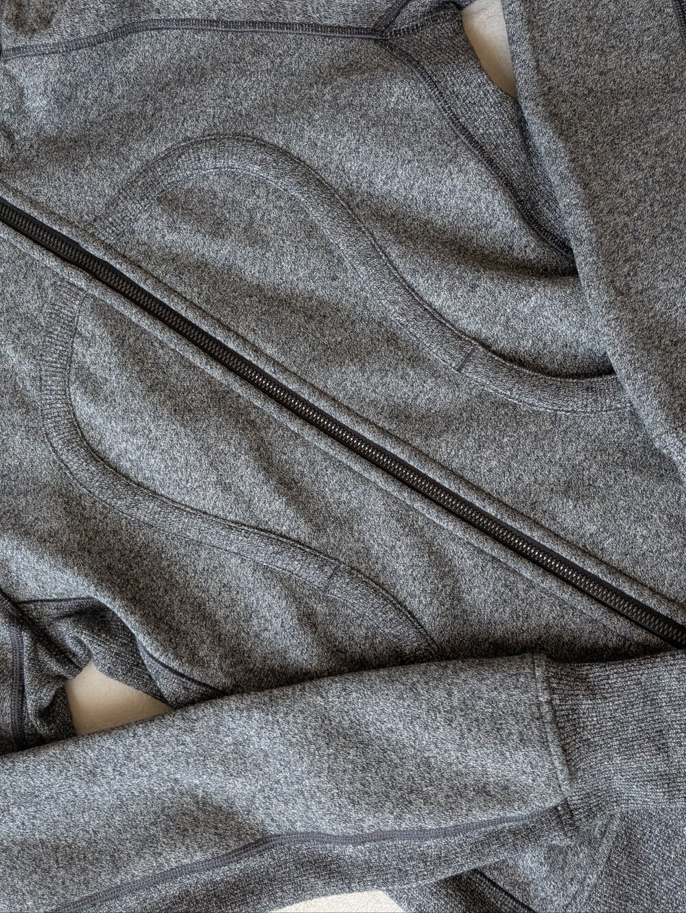 lululemon Dark Grey zip up scuba - Picture 2 of 4